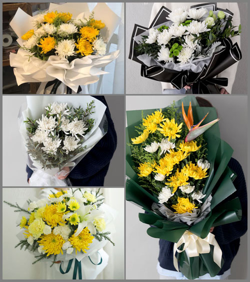 湖北武汉市新洲区阳逻街道芦山村白事花束代送